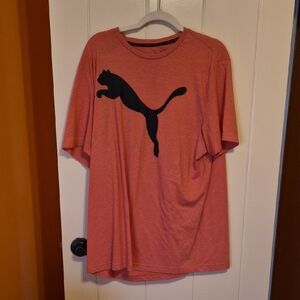 Puma Men's Coral Tee with Black Logo